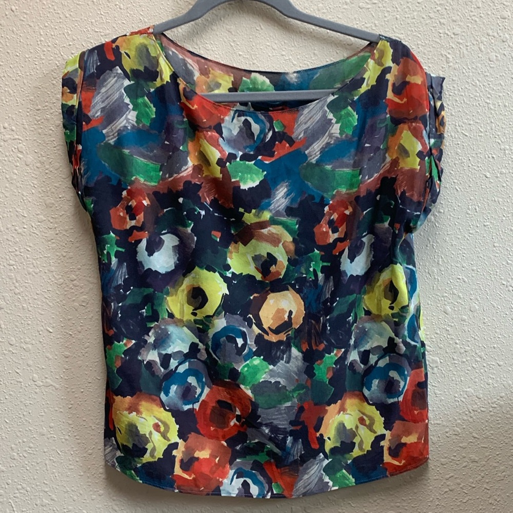 Alice + Olivia Artistic Watercolor Top